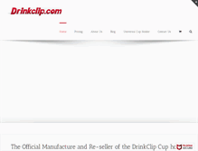 Tablet Screenshot of drinkclip.com